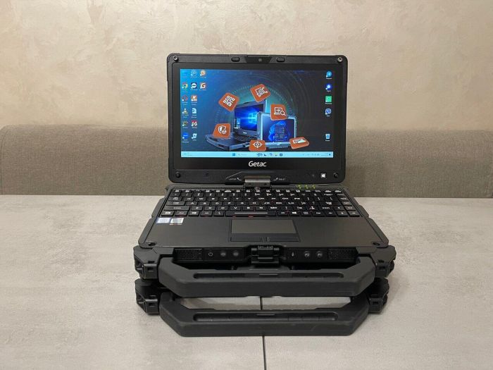 Захищений ноутбук-трансформер Getac V110 G5 / 11.6" (1920x1080) IPS Touch / Intel Core i5-8265U (4 (8) ядра по 1.6 - 3.9 GHz) / 16 GB DDR4 / 256 GB SSD / Intel UHD Graphics / WebCam / Стилус / Два АКБ б/в - зображення 2