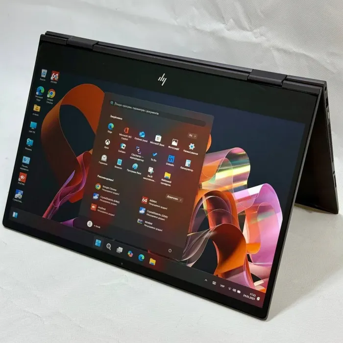 Ноутбук-трансформер Б-клас HP Envy x360 Convertible 15-ds1063cl / 15.6" (1920x1080) IPS Touch / AMD Ryzen 5 4500U (6 ядер по 2.3 - 4.0 GHz) / 8 GB DDR4 / 512 GB SSD M.2 / AMD Radeon Graphics / WebCam б/в - зображення 5