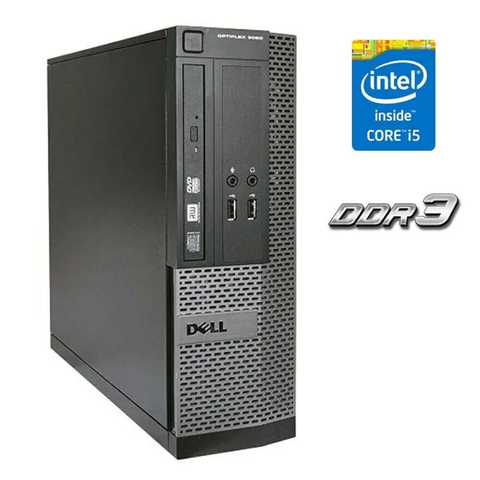 Комп'ютер Dell Optiplex 3020 SFF / Intel Core i5-4430 (4 ядра по 3.0 - 3.2 GHz) / 4 GB DDR3 / 120 GB SSD / Intel HD Graphics 4600 / DVD-RW / USB 3.0 / DisplayPort б/в - зображення 1