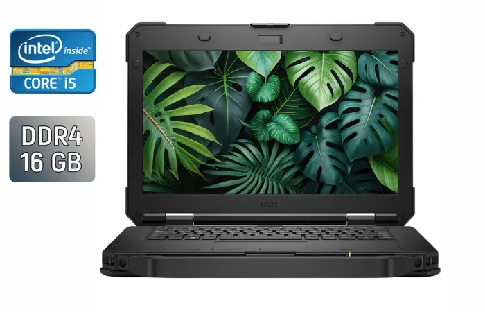 Захищений ноутбук Dell Latitude 5420 Rugged / 14" (1920x1080) IPS / Intel Core i5-8350U (4 (8) ядра по 1.7 - 3.6 GHz) / 16 GB DDR4 / 512 GB SSD / Intel UHD Graphics 620 / WebCam / 4G б/в - зображення 1
