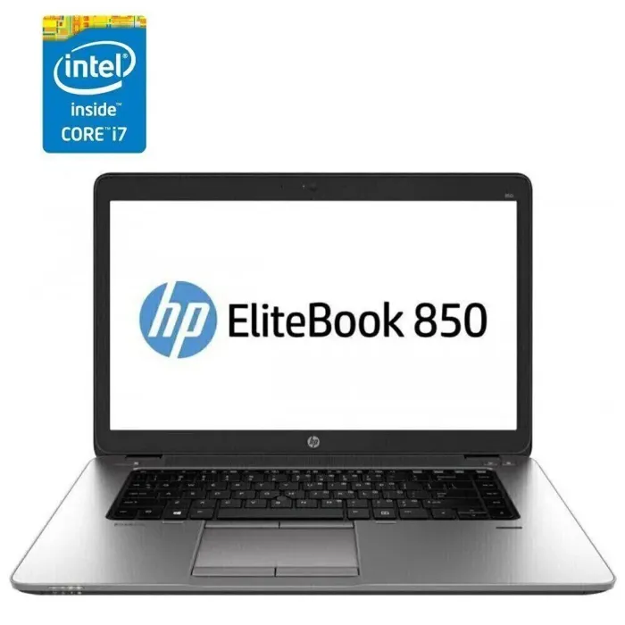 Ноутбук Б-клас HP EliteBook 850 G2 / 15.6" (1920x1080) TN / Intel Core i7-5600U (2 (4) ядра по 2.6 - 3.2 GHz) / 8 GB DDR3 / 256 GB SSD / AMD Radeon R7 M260X, 1 GB GDDR5, 128-bit / WebCam б/в - зображення 1