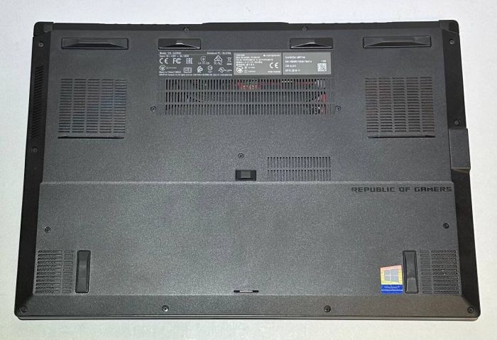 Ігровий ноутбук Б-класу Asus ROG Zephyrus GA502DU / 15,6" (1920x1080) IPS / AMD Ryzen 7 3750H (4 (8) ядра по 2,3 - 4,0 ГГц) / 16 ГБ DDR4 / 512 ГБ SSD / nVidia GeForce GTX 1660 Ti Max-Q, 6 ГБ GDDR6, 192-біт б/в - зображення 3