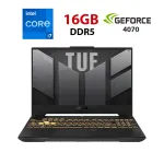 Ігровий ноутбук Asus TUF Gaming F15 FX507VI-LP063W / 15.6" (1920x1080) IPS / Intel Core i7-13620H (10 (16) ядер по 3,6 - 4,9 ГГц) / 16 ГБ DDR5 / 480 ГБ SSD M.2 / nVidia GeForce RTX 4070, 8 ГБ GDDR6, 128-bit / WebCam б/в