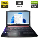 Ігровий ноутбук Acer Nitro 5 AN515-53 / 15.6" (1920x1080) IPS / Intel Core i5-8300H (4 (8) ядра по 2.3 - 4.0 GHz) / 8 GB DDR4 / 256 GB SSD / nVidia GeForce GTX 1050, 4 GB GDDR5, 128-bit / WebCam б/в