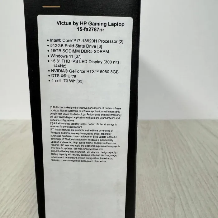 Ігровий ноутбук HP Victus 15-fa2787nr / 15,6" (1920x1080) IPS / Intel Core i7-13620H (10 (16) ядер по 2,4 - 4,9 ГГц) / 16 ГБ DDR5 / 512 ГБ SSD / nVidia GeForce RTX 5060, 8 ГБ GDDR7, 128-біт / WebCam - зображення 7