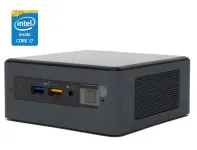 Неттоп Intel NUC NUC8BEH USFF / Intel Core i7-8559U (4 (8) ядра по 2.7 - 4.5 GHz) / 8 GB DDR4 / 480 GB SSD / Intel Iris Plus Graphics 655 / WiFi / Win 10 Pro б/в