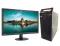Комплект ПК: Lenovo ThinkCentre E73 Tower / Intel Core i3-4170 (2 (4) ядра по 3.7 GHz) / 8 GB DDR3 / 500 GB HDD / Intel HD Graphics 4400 + Монітор Lenovo ThinkVision T2224d / 22" (1920x1080) IPS / 1x DP, 1x VGA / VESA 100x100 б/в