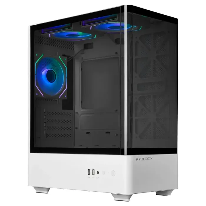 Ігровий ПК Ice Prologix Lumi GM-01AW Glass White Tower / AMD Ryzen 5 5500 (6 (12) ядер по 3,6 - 4,2 ГГц) / 8 ГБ DDR4 / 480 ГБ SSD / nVidia GeForce GTX 1660 Super, 6 ГБ GDDR6, 192-bit - зображення 2