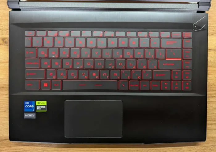 Ігровий ноутбук MSI GF63 12VF / 15.6" (1920x1080) IPS / Intel Core i7-12650H (10 (16) ядер по 3.5 - 4.7 GHz) / 32 GB DDR4 / 1000 GB SSD / nVidia GeForce RTX 4060, 8 GB GDDR6, 128-bit / WebCam / Windows 11 б/в - зображення 3