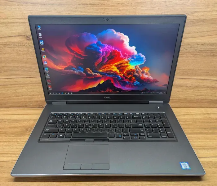 Мобільна робоча станція Dell Precision 7740 / 17.3" (1920x1080) IPS / Intel Xeon E-2276M (6 (12) ядер по 2.8 - 4.7 GHz) / 32 GB DDR4 / 1000 GB SSD / nVidia Quadro RTX 4000, 8 GB GDDR6, 256-bit / WebCam / HDMI / Windows 10 б/в - зображення 2