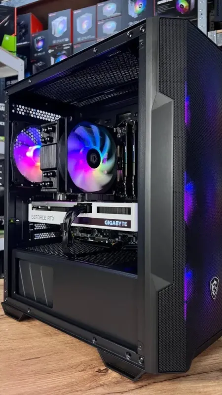 Збірка під замовлення: комп'ютер MSI MAG Forge M100R Black Tower / Intel Core i5-12400F (6 (12) ядер по 2.5 - 4.4 GHz) / 16 GB DDR4 / 500 GB SSD M.2 / nVidia GeForce RTX 3070, 8 GB GDDR6, 256-bit / 650W б/в - зображення 4