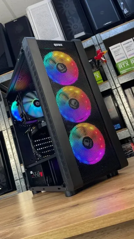 Ігровий ПК Qube Storm Black Tower / Intel Core i5-10400F (6 (12) ядер по 2.9 - 4.3 GHz) / 16 GB DDR4 / 1000 GB SSD M.2 / nVidia GeForce GTX 1660 Super, 6 GB GDDR6, 192-bit / 550W б/в - зображення 6