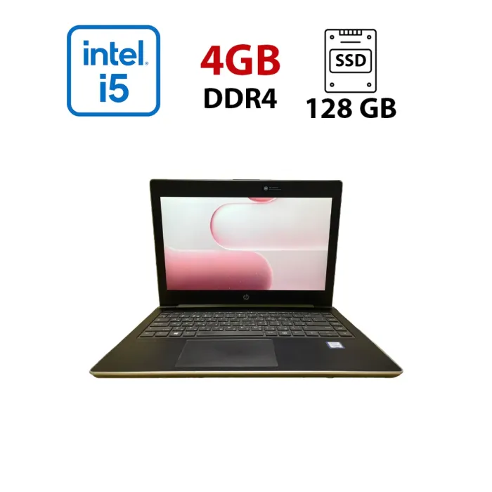 Ультрабук Б-клас HP ProBook 430 G5 / 13.3" (1920х1080) TN / Intel Core i5-8250U (4 (8) ядра по 1.6 - 3.4 GHz) / 4 GB DDR4 / 128 GB SSD / Intel UHD Graphics 620 / WebCam б/в - зображення 1