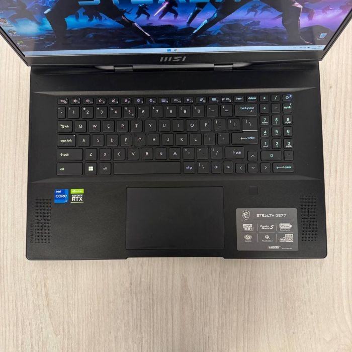 Ігровий ноутбук MSI Stealth GS77 12UE / 17.3" (1920x1080) IPS / Intel Core i7-12700H (14 (20) ядер по 2.3 - 4.7 GHz) / 16 GB DDR5 / 1000 GB SSD NVMe / nVidia GeForce RTX 3060, 6 GB GDDR6, 192-bit / WebCam б/в - зображення 7