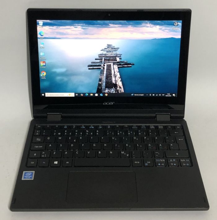 Нетбук-трансформер Б-класу Acer TravelMate Spin B118 / 11.6" (1366x768) IPS Touch / Intel Pentium Silver N5000 (4 ядра по 1.1 - 2.7 GHz) / 4 GB DDR4 / 128 GB SSD / Intel UHD Graphics 605 / WebCam / Win 10 Pro б/в - зображення 2