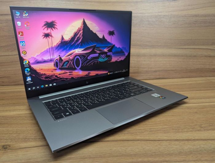 Мобільна робоча станція HP zBook Studio G7 / 15.6" (1920x1080) IPS / Intel Core i9-10885H (8 (16) ядер по 2.4 - 5.3 GHz) / 32 GB DDR4 / 1000 GB SSD / nVidia Quadro RTX 3000, 6 GB GDDR6, 192-bit / TouchID / WebCam / Windows 10 б/в - зображення 4