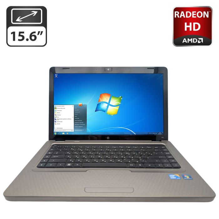 Ноутбук HP G62 / 15.6" (1366x768) TN / Intel Core i3-330M (2 (4) ядра по 2.13 GHz) / 6 GB DDR3 / 500 GB HDD / AMD Radeon HD 5430, 512 MB GDDR3, 64-bit / WebCam / DVD-ROM б/в - изображение 1