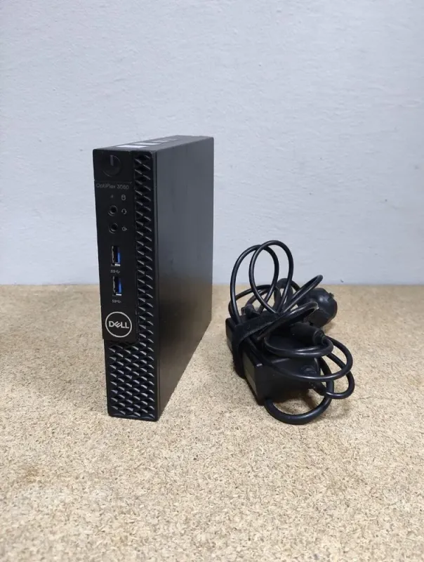 Неттоп Dell OptiPlex 3060 USFF / Intel Core i3-8100T (4 ядра по 3.1 GHz) / 8 GB DDR4 / 120 GB SSD + 500 GB HDD / Intel UHD Graphics 630 / 65W б/в - зображення 2