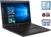 Ультрабук Б-клас Dell Latitude 7390 / 13.3" (1920x1080) IPS Touch / Intel Core i5-8350U (4 (8) ядра по 1.7 - 3.6 GHz) / 8 GB DDR4 / 240 GB SSD M.2 / Intel UHD Graphics 620 / WebCam / Windows 10 б/в