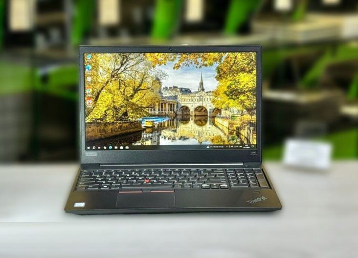 Ноутбук Б-клас Lenovo ThinkPad E590 / 15.6" (1920x1080) IPS / Intel Core i5-8265U (4 (8) ядра по 1.6 - 3.9 GHz) / 16 GB DDR4 / 256 GB SSD M.2 / Intel UHD Graphics 620 / WebCam / Win 10 Pro б/в - зображення 2