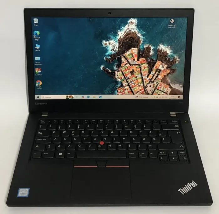 Ультрабук Lenovo ThinkPad T470 / 14" (1920x1080) IPS / Intel Core i3-7100U (2 (4) ядра 2.4 GHz) / 8 GB DDR4 / 256 GB SSD / Intel HD Graphics 620 / WebCam / Win 10 Home / Два АКБ б/в - зображення 2