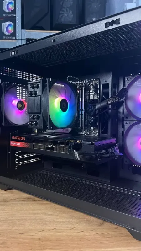 Збірка під замовлення: ігровий ПК Gamdias Aura GC10M ARGB Tower / AMD Ryzen 5 7500F (6 (12) ядер по 3.7 - 5.0 GHz) / 32 GB DDR5 / 1000 GB SSD M.2 / AMD Radeon RX 7700 XT, 12 GB GDDR6, 192-bit / 850W б/в - зображення 4