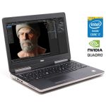 Мобільна робоча станція Б-класу Dell Precision 7520 / 15,6" (1920x1080) IPS / Intel Core i7-7700HQ (4 (8) ядра по 2,8 - 3,8 ГГц) / 16 ГБ DDR4 / 256 ГБ SSD / nVidia Quadro M2200, 4 ГБ GDDR5, 128-біт / WebCam / Win 10 Pro б/в