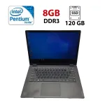 Ноутбук Lenovo IdeaPad Flex 14 / 14" (1366x768) TN / Intel Pentium Gold 5405U (2 (4) ядра по 2.3 GHz) / 8 GB DDR3 / 120 GB SSD / Intel HD Graphics 610 / WebCam б/в