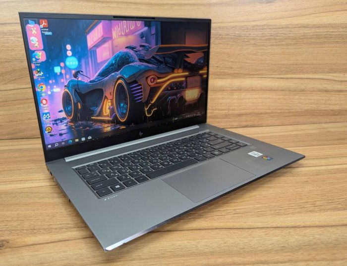 Мобільна робоча станція HP zBook Studio G7 / 15,6" (1920x1080) IPS / Intel Core i9-10885H (8 (16) ядер по 2.4 - 5.3 GHz) / 32 GB DDR4 / 512 GB SSD / nVidia Quadro RTX 3000, 6 GB GDDR6, 192-bit / Fingerprint / WebCam / Windows 10 б/в - зображення 4