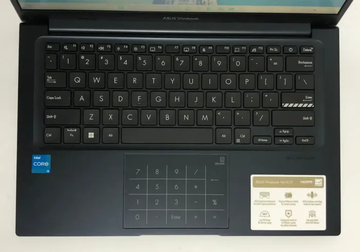 Ультрабук Asus Vivobook X1404ZA / 14.1" (1920x1080) IPS / Intel Core i3-1215U (6 (8) ядер по 3.3 - 4.4 GHz) / 8 GB DDR4 / 128 GB SSD / Intel UHD Graphics / WebCam / Win 11 Home - зображення 8