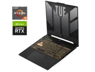 Ігровий ноутбук Б-клас Asus TUF Gaming A15 FA507XV-MS94 / 15.6" (1920x1080) IPS / AMD Ryzen 9 7940HS (8 (16) ядер по 4.0 - 5.2 GHz) / 32 GB DDR5 / 480 GB SSD / nVidia GeForce RTX 4060, 8 GB GDDR6, 128-bit / WebCam б/в