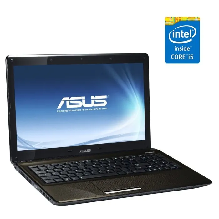 Ноутбук Б-клас Asus X52F / 15.6" (1366x768) TN / Intel Core i5-460M (2 (4) ядра по 2.53 - 2.8 GHz) / 4 GB DDR3 / 120 GB SSD / Intel HD Graphics / WebCam / DVD-ROM б/в - зображення 1