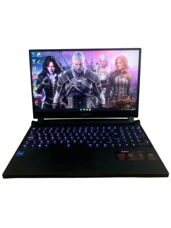 Ігровий ноутбук Gigabyte Aorus 15P / 15.6" (1920x1080) IPS / Intel Core i7-11800H (8 (16) ядер по 2.3 - 4.6 GHz) / 16 GB DDR4 / 1000 GB SSD M.2 / nVidia GeForce RTX 3070, 8 GB GDDR6, 256-bit / WebCam б/в - зображення 2