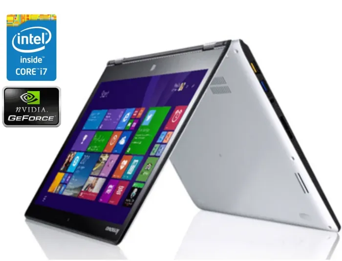 Ультрабук-трансформер Б-клас Lenovo ThinkPad Yoga 3 / 14" (1920x1080) IPS / Intel Core i7-5500U (2 (4) ядра по 2.4 - 3.0 GHz) / 8 GB DDR3 / 256 GB SSD / nVidia GeForce 940M, 2 GB DDR3, 64-bit / WebCam б/в - зображення 1