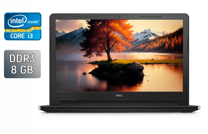 Ноутбук Б-клас Dell Inspiron 15-3558 / 15.6" (1366x768) TN / Intel Core i3-5005U (2 (4) ядра по 2.0 GHz) / 8 GB DDR3 / 240 GB SSD / Intel HD Graphics 5500 / WebCam / Windows 10 б/в - зображення 1