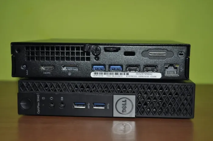 Неттоп Dell OptiPlex 3040 Micro USFF / Intel Core i5-6500T (4 ядра по 2.5 - 3.1 GHz) / 8 GB DDR3 / 500 GB SSD / Intel HD Graphics 530 / Windows 11 Pro б/в - зображення 4