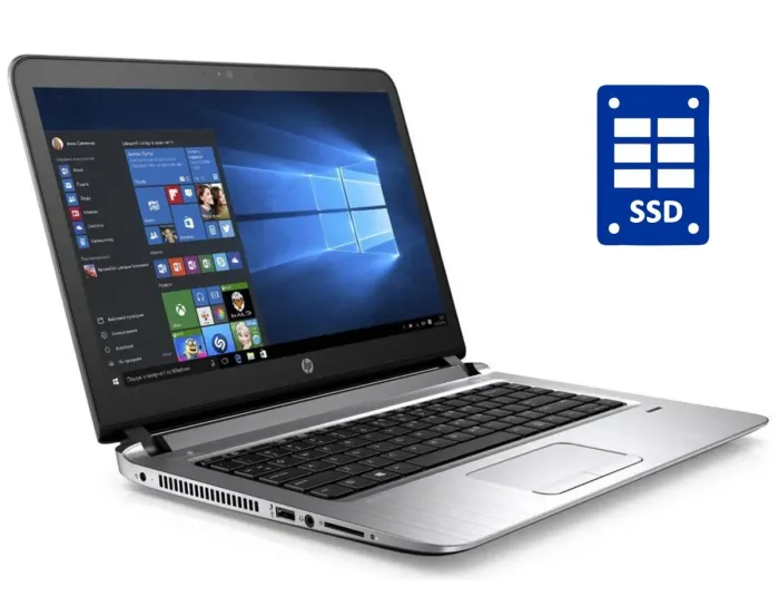 Ультрабук Б-клас HP ProBook 430 G3 / 13.3" (1366x768) TN / Intel Core i3-6100U (2 (4) ядра по 2.3 GHz) / 4 GB DDR4 / 120 GB SSD NEW / Intel HD Graphics 520 / WebCam / Win 10 Home б/в - зображення 1
