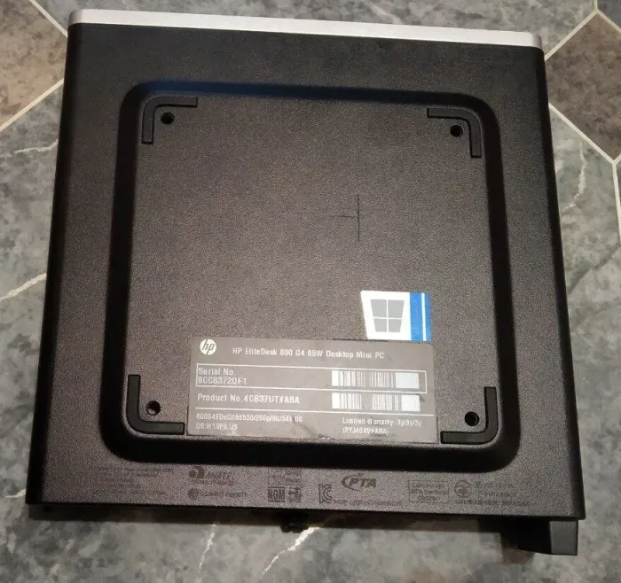 Неттоп HP EliteDesk 800 G4 Desktop Mini USFF / Intel Core i5-8500 (6 ядер по 3.0 - 4.1 GHz) / 16 GB DDR4 / 256 GB SSD / Intel UHD Graphics 630 / DisplayPort б/в - зображення 4