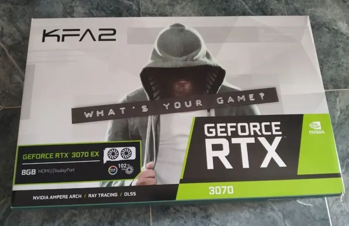 Дискретна відеокарта KFA2 GeForce RTX 3070 EX, 8 GB GDDR6, 256-bit / DisplayPort, HDMI (1-Click OC) (37NSL6MD2V7K) б/в - зображення 2