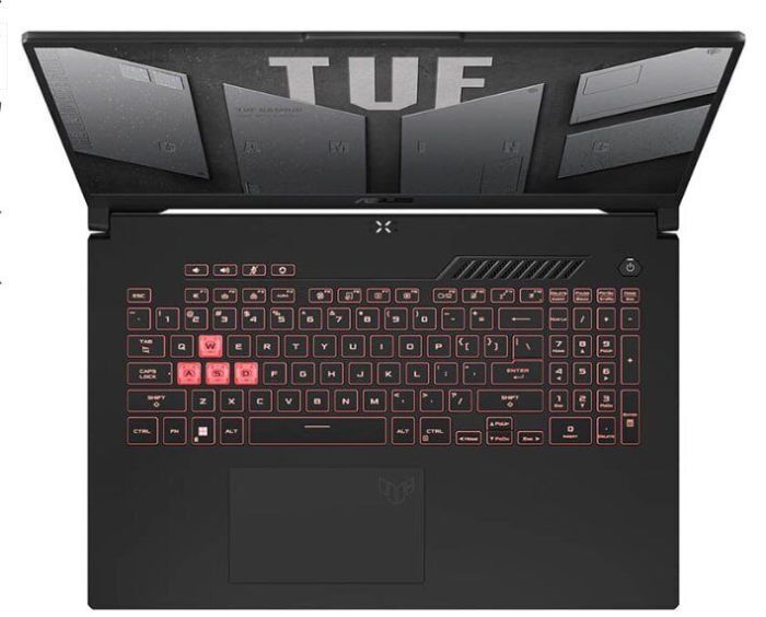 Ігровий ноутбук Asus TUF Gaming A17 FA707RW-HX024K / 17.3" (1920x1080) IPS / AMD Ryzen 7 6800H (8 (16) ядер по 3.2 - 4.7 GHz) / 16 GB DDR5 / 512 GB SSD / nVidia GeForce RTX 3070 Ti, 8 GB GDDR6, 256-bit / WebCam б/в - зображення 3