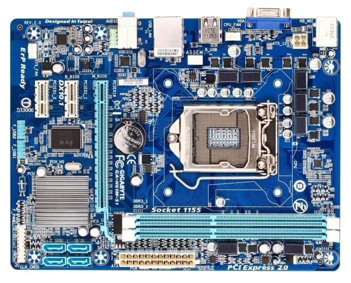Материнська плата Gigabyte GA-H61M-S1 / socket LGA1155 б/в - изображение 4