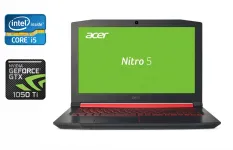 Ігровий ноутбук Acer Nitro 5 AN515-53 / 15.6" (1920x1080) IPS / Intel Core i5-8300H (4 (8) ядра по 2.3 - 4.0 GHz) / 16 GB DDR4 / 512 GB SSD / nVidia GeForce GTX 1050 Ti, 4 GB GDDR5, 128-bit / WebCam / HDMI б/в