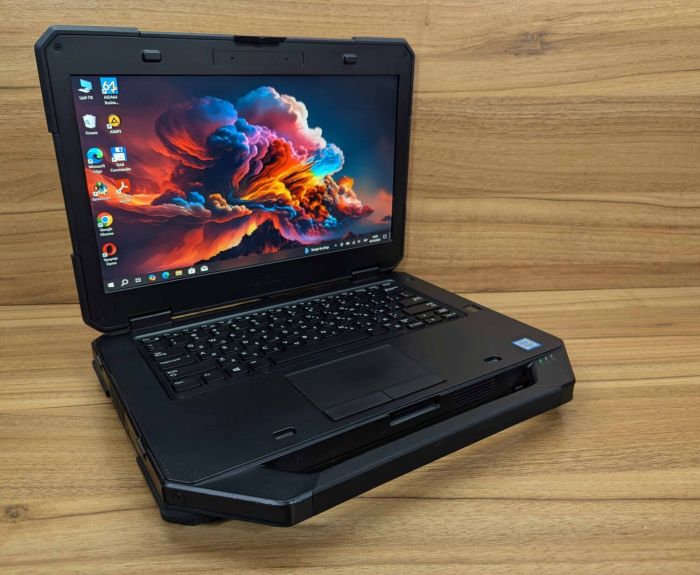 Захищений ноутбук Dell Latitude 14 Rugged 5414 / 14" (1920x1080) IPS Touch / Intel Core i5-6300U (2 (4) ядра по 2,4 - 3,0 ГГц) / 16 ГБ DDR4 / 480 ГБ SSD / Intel HD Graphics 520 / TouchID / HDMI / Windows 10 б/в - зображення 4