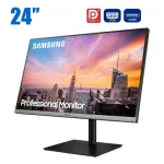 Монітор Samsung S24R652FDU / 24" (1920x1080) IPS / HDMI, DisplayPort, VGA, USB 3.0, Audio / VESA 100x100 б/в