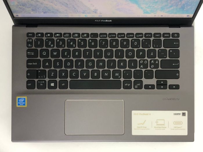 Ультрабук Asus VivoBook 14 F412F / 14" (1920x1080) TN / Intel Pentium Gold 5405U (2 (4) ядра по 2.3 GHz) / 8 GB DDR4 / 128 GB SSD / Intel UHD Graphics / WebCam / Win 10 Home б/в - изображение 8