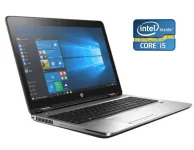Ноутбук Б-клас HP ProBook 650 G3 / 15.6" (1920x1080) TN / Intel Core i5-7300U (2 (4) ядра по 2.6 - 3.5 GHz) / 8 GB DDR4 / 480 GB SSD / Intel HD Graphics 620 / DVD-ROM / WebCam / Win 10 Pro б/в