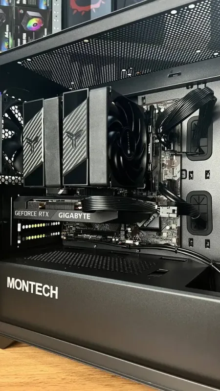 Збірка під замовлення: комп'ютер Montech Air 100 Lite Black Tower / Intel Core i5-13600KF (14 (20) ядер по 2.6 - 5.1 GHz) / 32 GB DDR4 / 1000 GB SSD M.2 / nVidia GeForce RTX 3060, 12 GB GDDR6, 192-bit / 650W - зображення 6