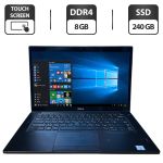 Ноутбук Dell Latitude 7480 / 14" (1920x1080) IPS Touch / Intel Core i7-6600U (2 (4) ядра по 2.6 - 3.4 GHz) / 8 GB DDR4 / 240 GB SSD / Intel HD Graphics 520 / WebCam б/в