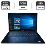 Ноутбук Dell Latitude 7480 / 14" (1920x1080) IPS Touch / Intel Core i7-6600U (2 (4) ядра по 2.6 - 3.4 GHz) / 8 GB DDR4 / 240 GB SSD / Intel HD Graphics 520 / WebCam б/в
