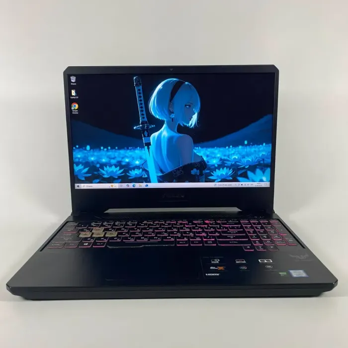 Ігровий ноутбук Б-класу Asus TUF Gaming FX505GD / 15.6" (1920x1080) IPS / Intel Core i7-9750H (6 (12) ядер по 2.6 - 4.5 GHz) / 16 GB DDR4 / 512 GB SSD / nVidia GeForce GTX 1650, 4 GB GDDR6, 128-bit / WebCam / HDMI б/в - зображення 2